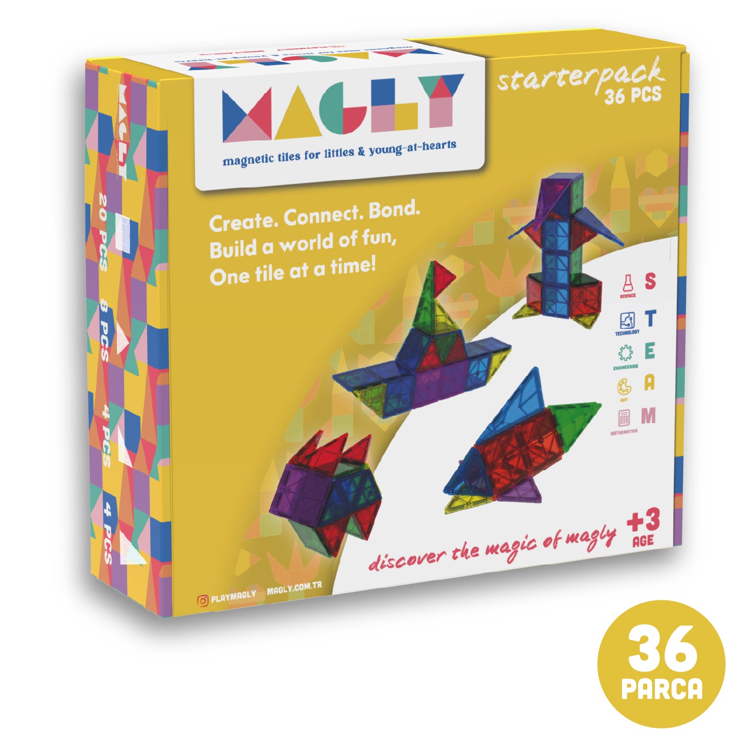 その他 maggy Magly Manyetik Yapı Blokları – 36 Parça