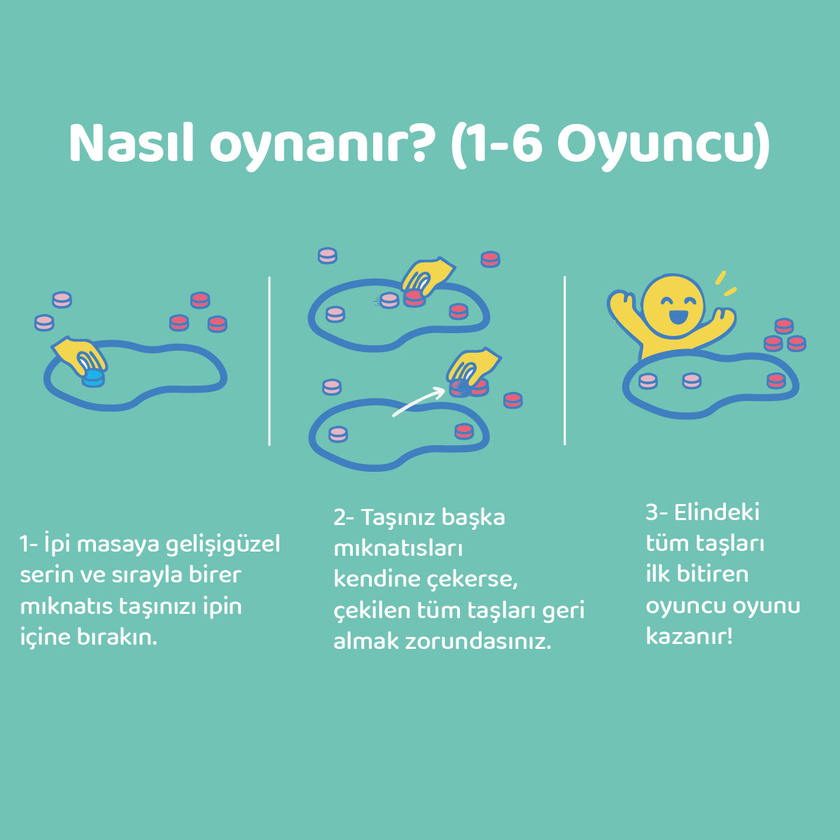 Stones Manyetik Taş Oyunu – 24 Parça Manyetik Satranç Seti