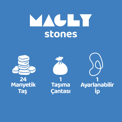 Stones Manyetik Taş Oyunu – 24 Parça Manyetik Satranç Seti